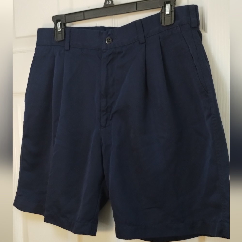 Men's Nike Navy Blue Pleated Golf Shorts